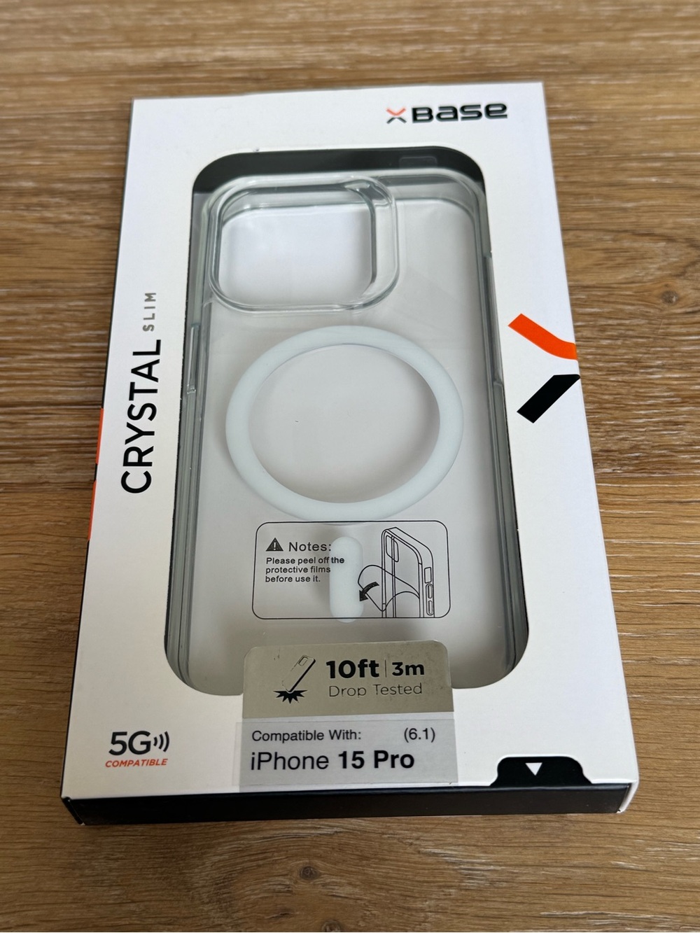 New xBase Crystal Slim Clear iPhone 15 Pro 6.1” Case Crystal clear case